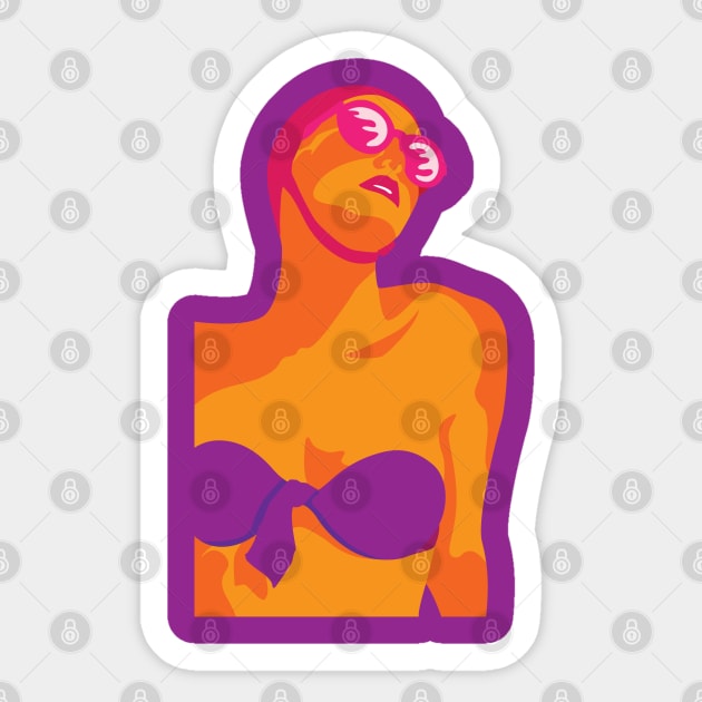 Retro Swim Sticker by Carys Street Wear